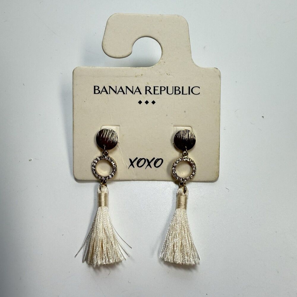 Banana Republic XOXO Tassel Earrings New